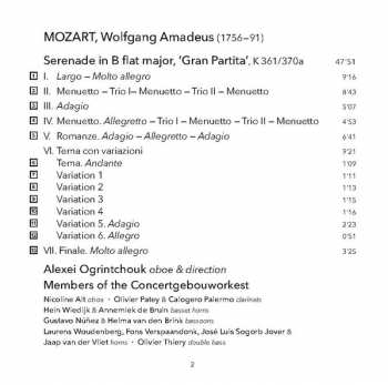 SACD Wolfgang Amadeus Mozart: Gran Partita