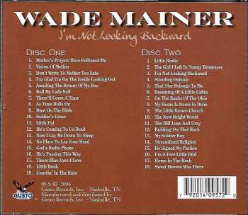 2CD Wade Mainer: I'm Not Looking Backward