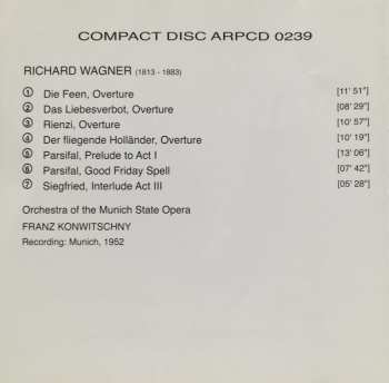 CD Franz Konwitschny: Orchestral Highlights From Die Feen / Rienzi / Das Liebesverbot / Der Fliegende Holländer / Siegfried / Parsifal