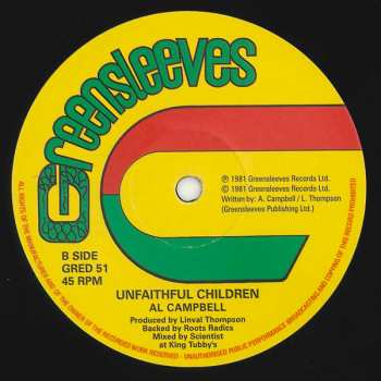LP Al Campbell: Who No Waan Come / Unfaithful Children