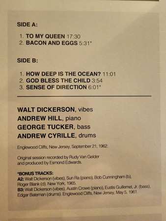 LP Walt Dickerson: To My Queen LTD