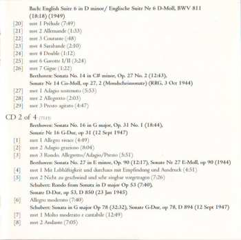 4CD/Doos Walter Gieseking: Konzertmitschnitte U. Rundfunkaufnahmen / Public Performances And Broadcasts (From The Collection Of Deutsches Rundfunkarchiv)