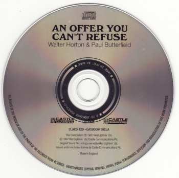 CD Walter Horton: An Offer You Can't Refuse