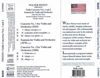 CD National Symphony Orchestra Of Ukraine: Violin Concertos Nos. 1 And 2 • Fantasia For Violin And Orchestra