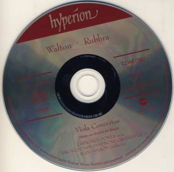 CD Sir William Walton: Viola Concertos • Meditations On A Byzantine Hymn
