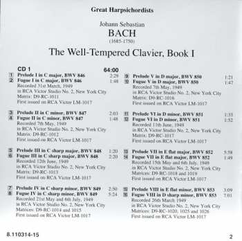 2CD Johann Sebastian Bach: The Well-Tempered Clavier, Book I 
