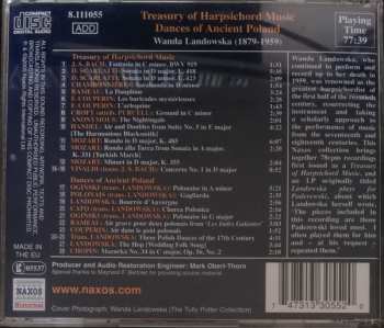 CD Wanda Landowska: Treasury of Harpsichord Music - Dances of Ancient Poland