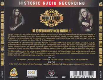 2CD Warren Haynes: Live At Emerson College Boston November '93