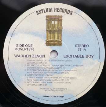 LP Warren Zevon: Excitable Boy