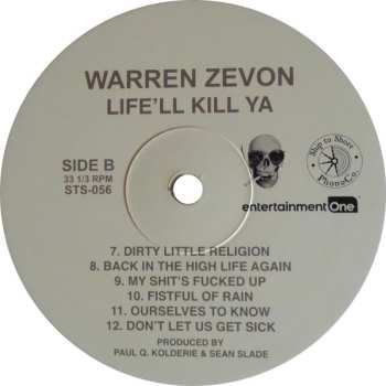 LP Warren Zevon: Life'll Kill Ya CLR
