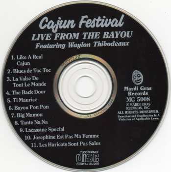 CD Waylon Thibodeaux: Cajun Festival Live From The Bayou
