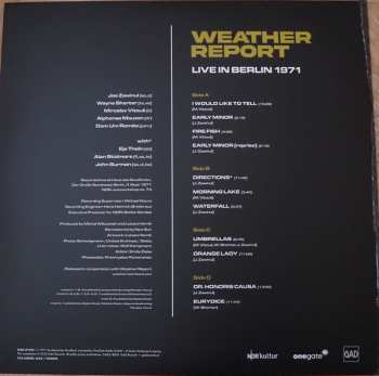 2LP Weather Report: Live In Berlin 1971 CLR | LTD