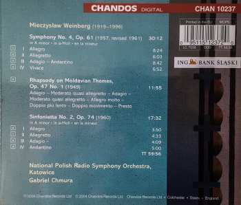 CD Mieczysław Weinberg: Symphonies, Vol. 2 - Symphony No. 4 • Sinfonietta No. 2 • Rhapsody On Moldovian Themes