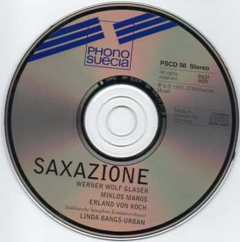 CD Erland Von Koch: Saxazione