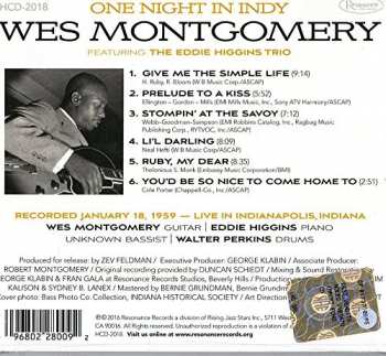 CD Wes Montgomery: One Night In Indy