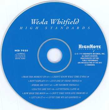 CD Wesla Whitfield: High Standards