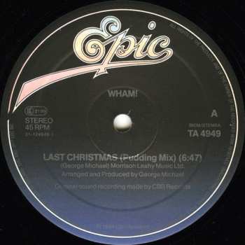 LP Wham!: Last Christmas (Pudding Mix) / Everything She Wants
