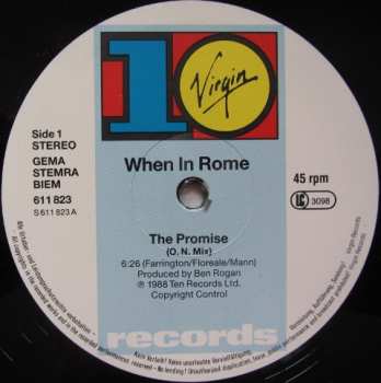 LP When In Rome: The Promise