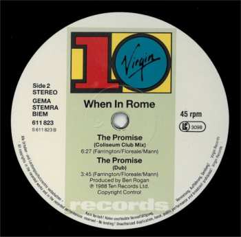LP When In Rome: The Promise