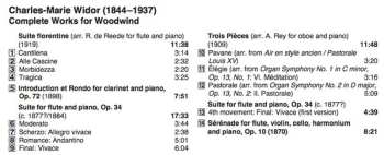 CD Charles-Marie Widor: Suite Florentine: Complete Works For Woodwind