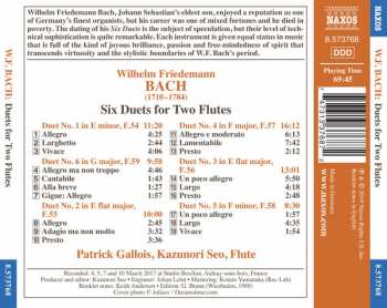 CD Wilhelm Friedemann Bach: Duets For Two Flutes