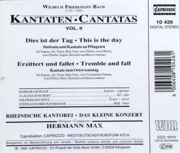 CD Wilhelm Friedemann Bach: Kantaten • Cantatas Vol. 2