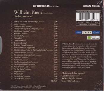 CD/Doos Wilhelm Kienzl: Lieder, Vol. 1
