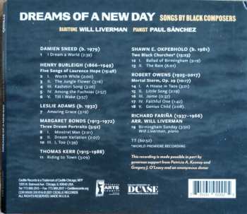 CD Will Liverman: Dreams Of A New Day - Songs By Black Composers