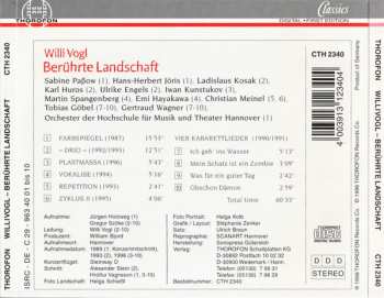 CD Willi Vogl: Berührte Landschaft LTD