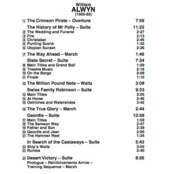 CD William Alwyn: Film Music