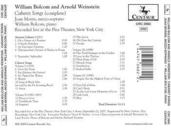 CD William Bolcom: Cabaret Songs (complete)