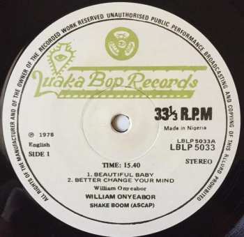 LP William Onyeabor: Atomic Bomb