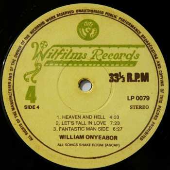 3LP William Onyeabor: Who Is William Onyeabor?