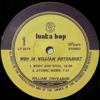 3LP William Onyeabor: Who Is William Onyeabor?