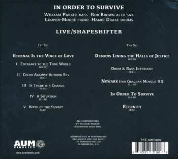 2CD William Parker: Live / Shapeshifter