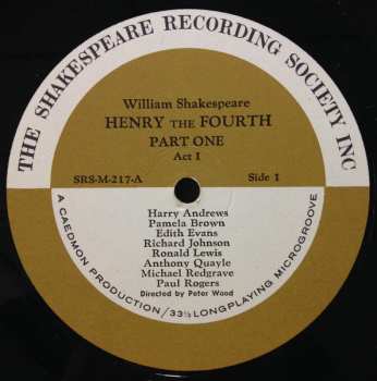 3LP/Doos William Shakespeare: Henry The Fourth Part 1