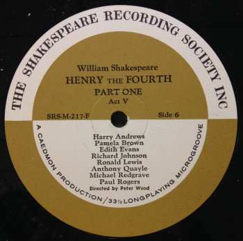 3LP/Doos William Shakespeare: Henry The Fourth Part 1