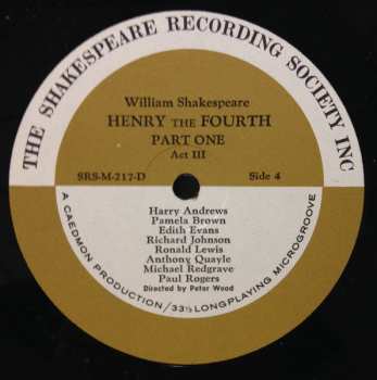 3LP/Doos William Shakespeare: Henry The Fourth Part 1