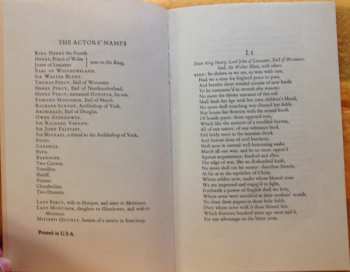 3LP/Doos William Shakespeare: Henry The Fourth Part 1