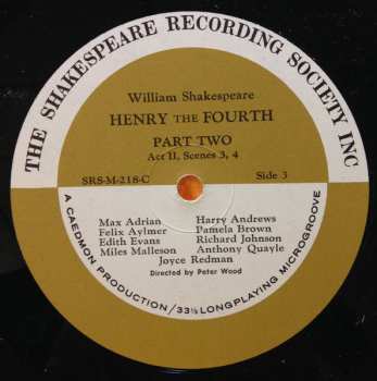 4LP/Doos William Shakespeare: Henry The Fourth Part Two