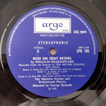 3LP/Doos William Shakespeare: Much Ado About Nothing