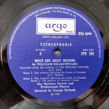 3LP/Doos William Shakespeare: Much Ado About Nothing