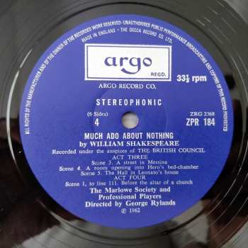 3LP/Doos William Shakespeare: Much Ado About Nothing