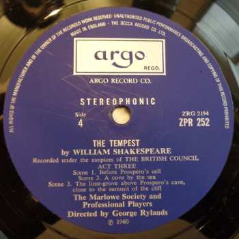 3LP/Doos William Shakespeare: The Tempest