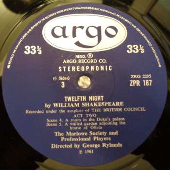 3LP/Doos William Shakespeare: Twelfth Night