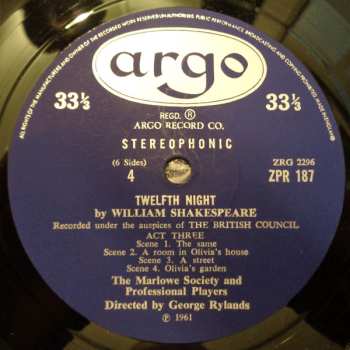 3LP/Doos William Shakespeare: Twelfth Night
