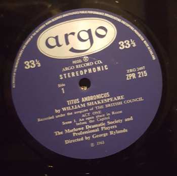 3LP/Doos William Shakespeare: Titus Andronicus 