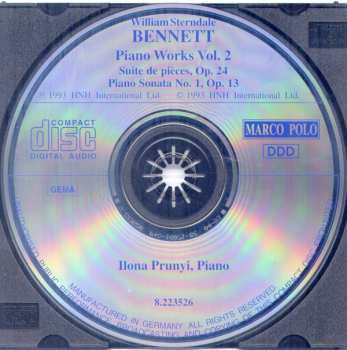 CD William Sterndale Bennett: Piano Works Vol. 2