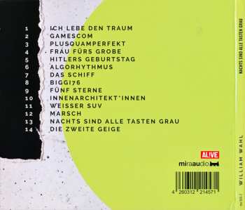 CD William Wahl: Nachts Sind Alle Tasten Grau DIGI