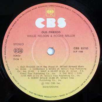 LP Willie Nelson: Old Friends